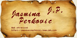 Jasmina Perković vizit kartica